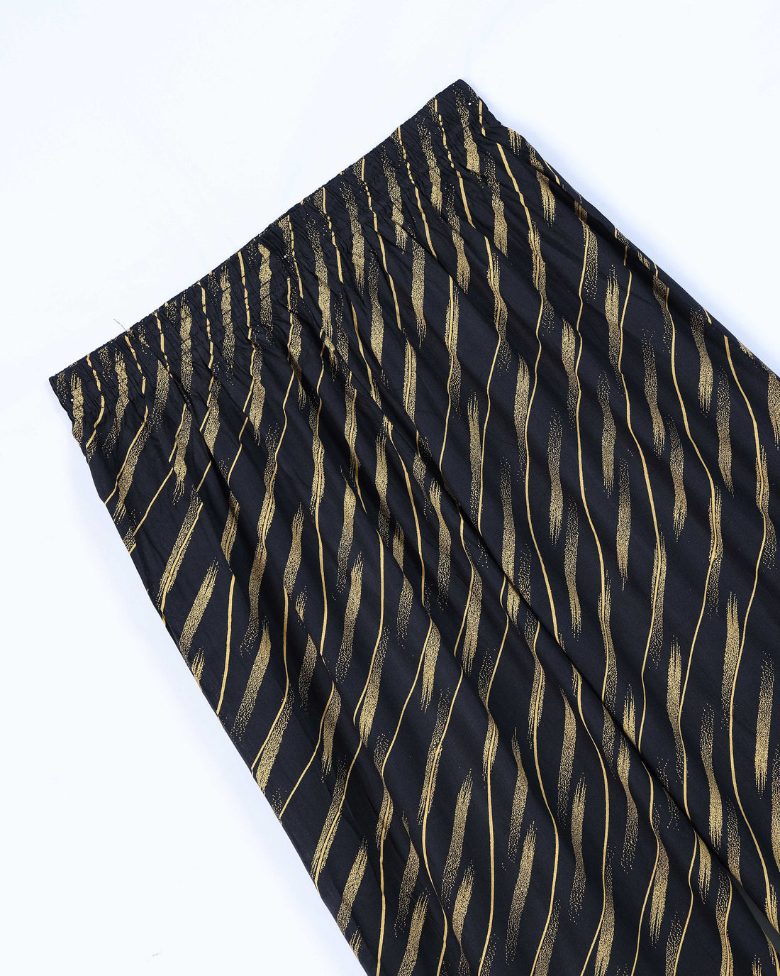 Dark Green Striped Womens Palazzo
