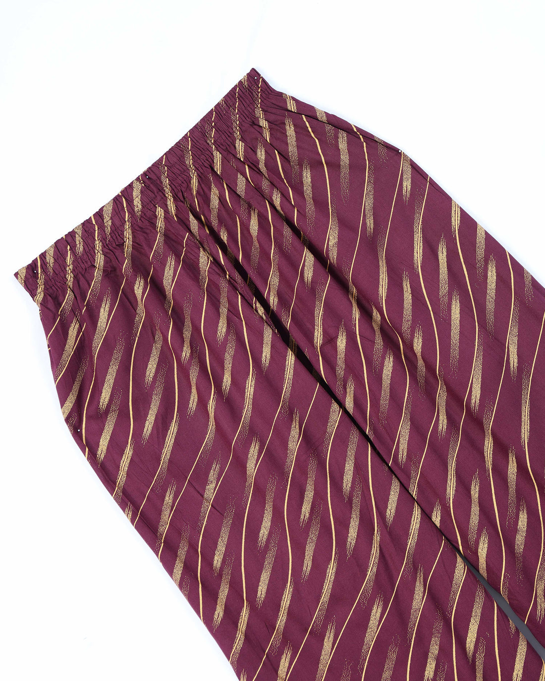 Purple Striped Womens Palazzo