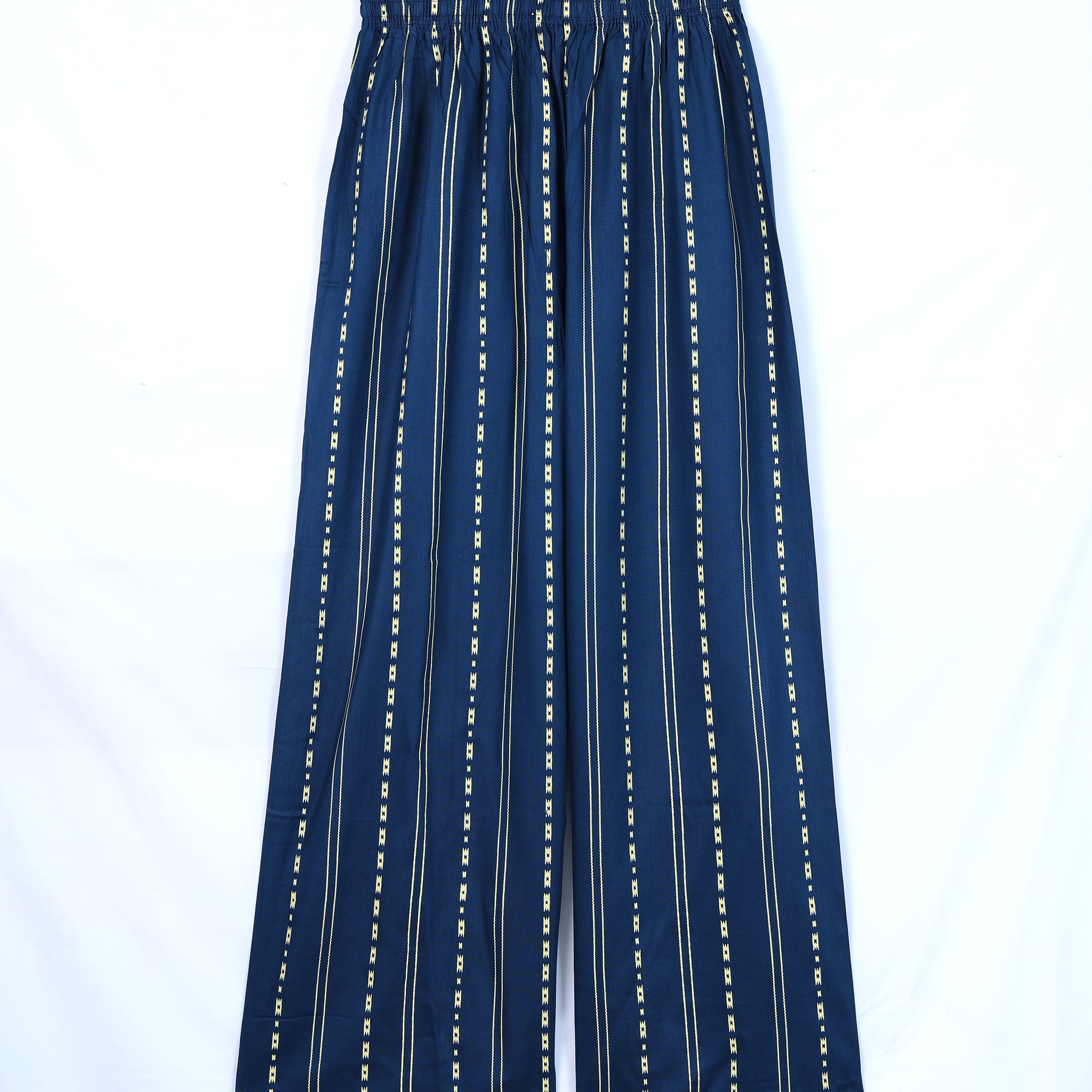 Blue Striped Womens Palazzo