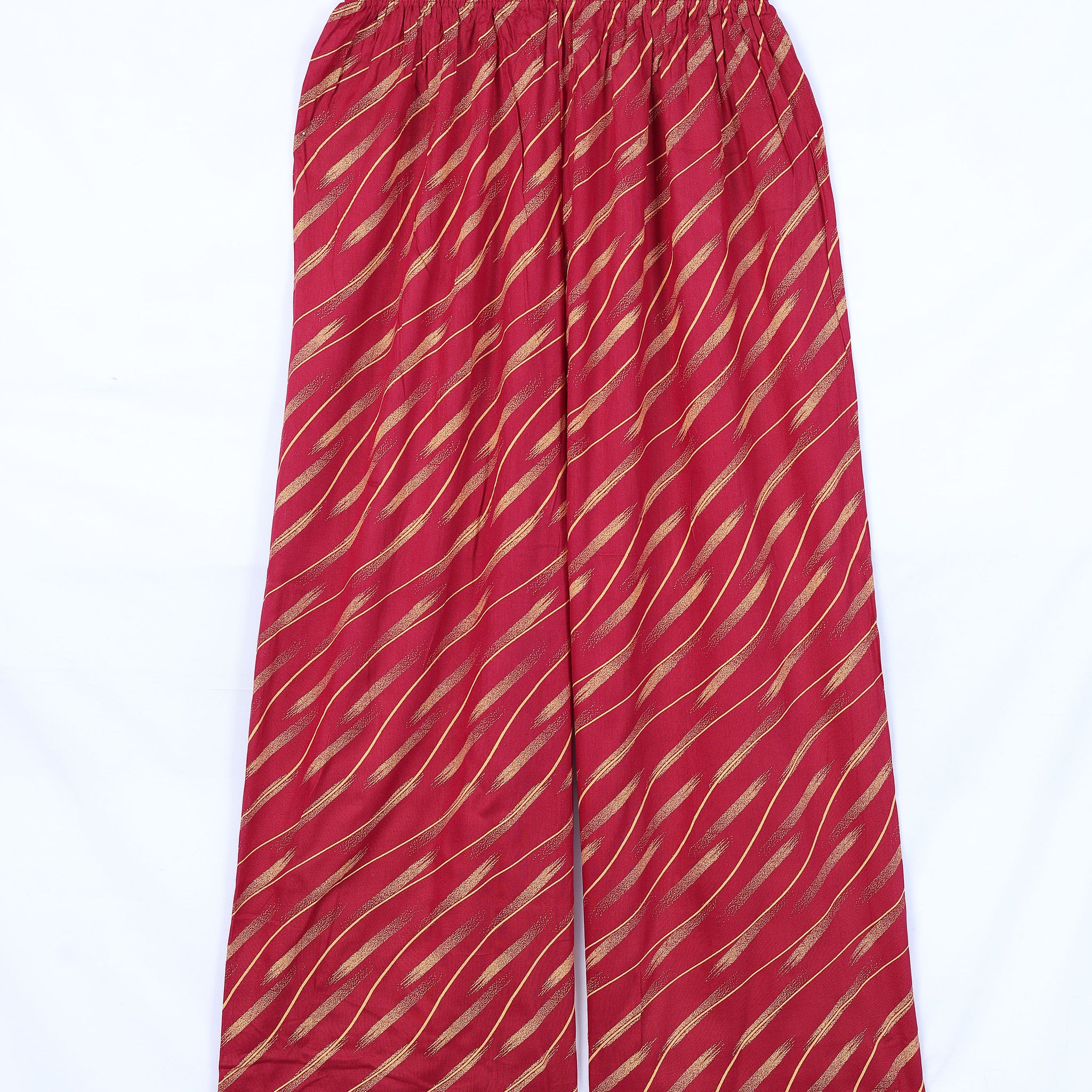 Red Striped Womens Palazzo
