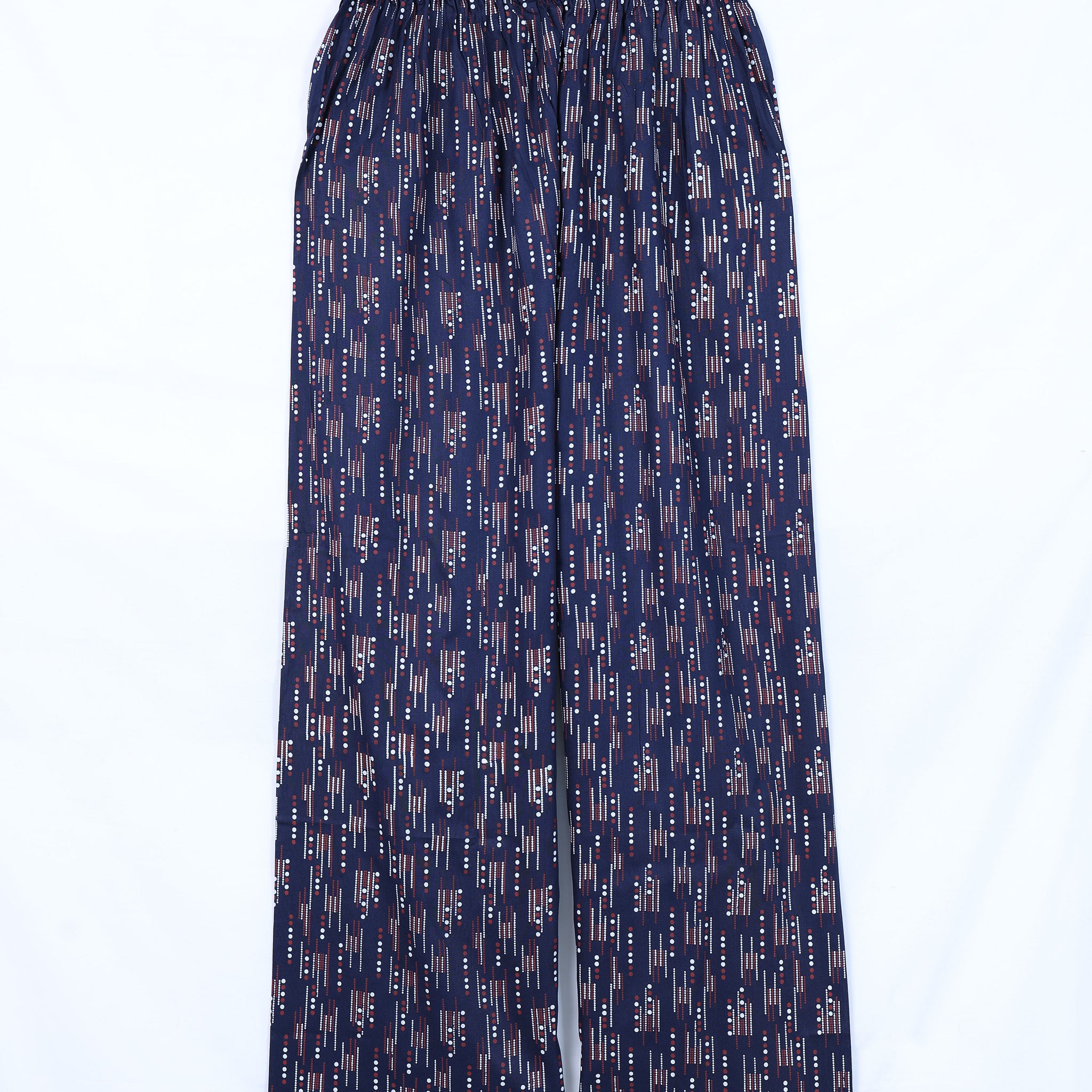 Blue Striped Womens Palazzo