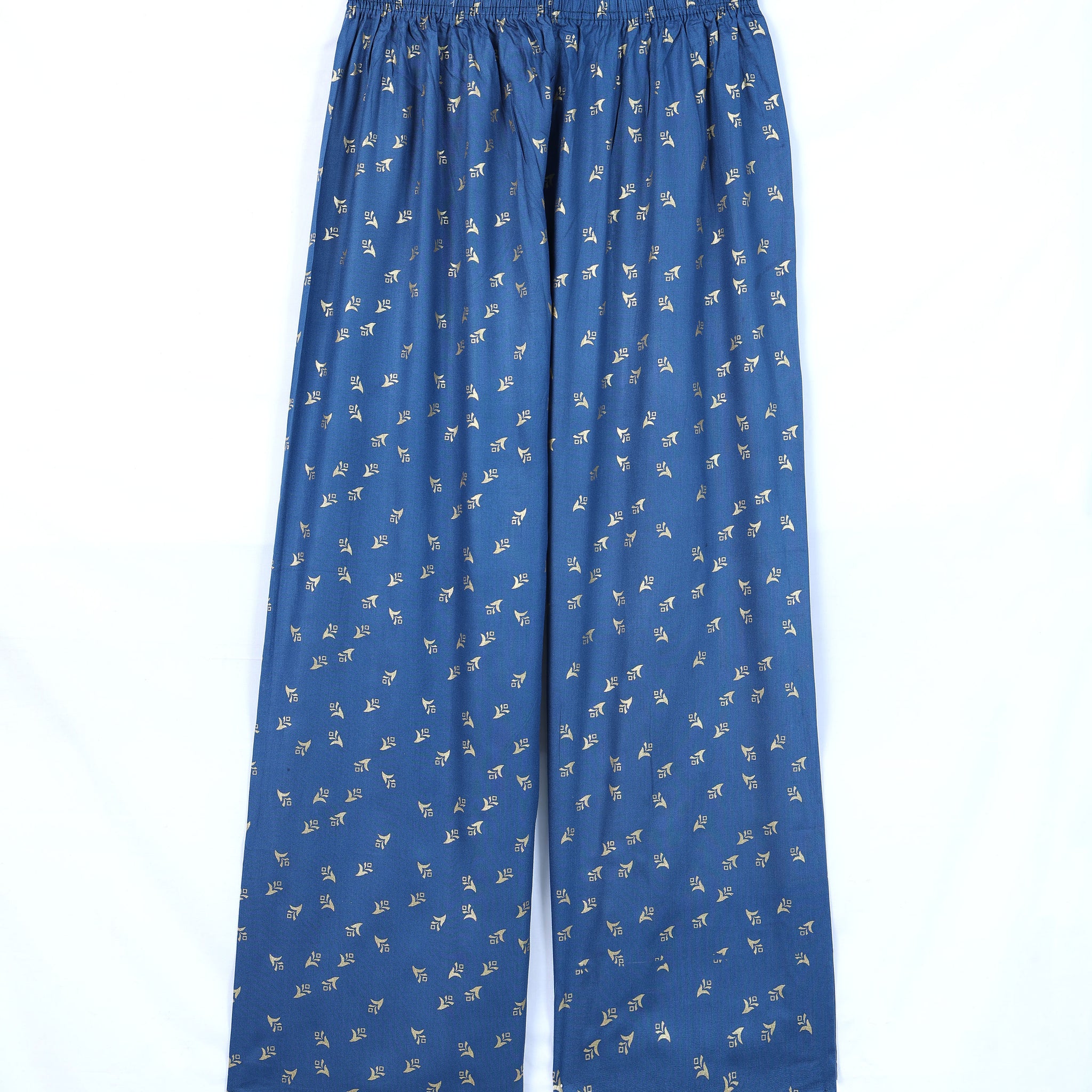 Blue Printed Womens Palazzo