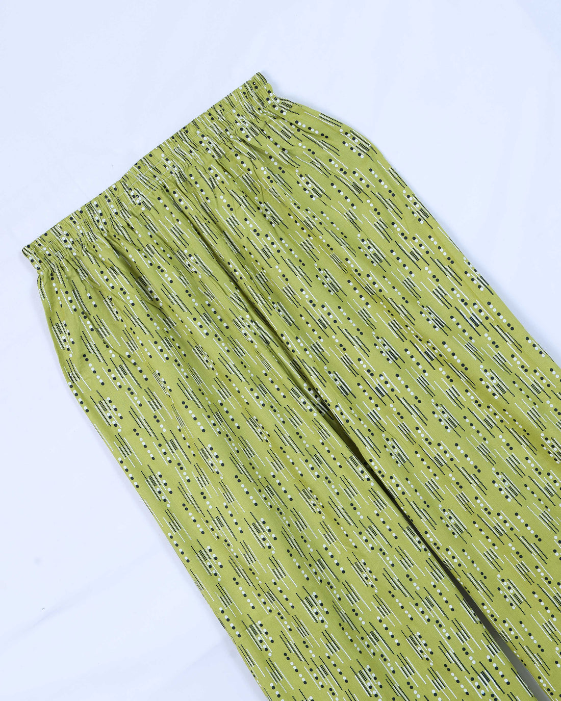 Olive Green Printed Womens Palazzo
