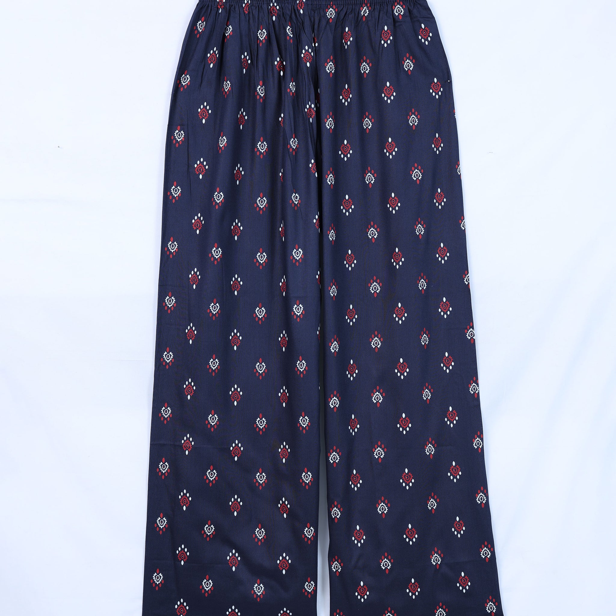 Blue Printed Womens Palazzo