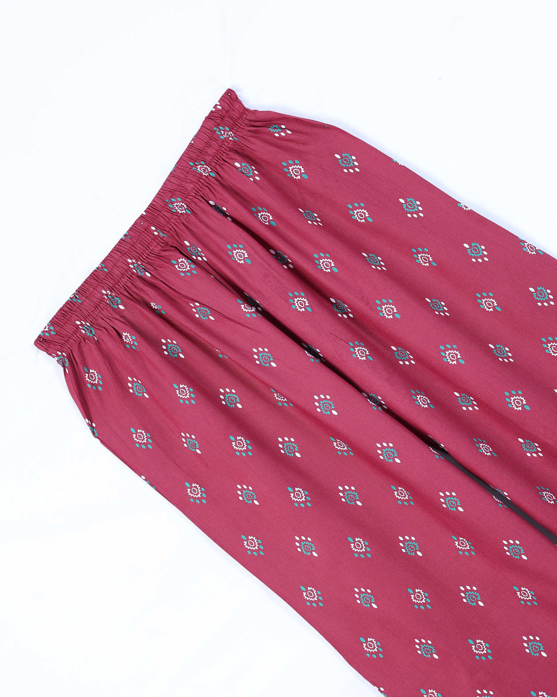 Maroon Printed Womens Palazzo