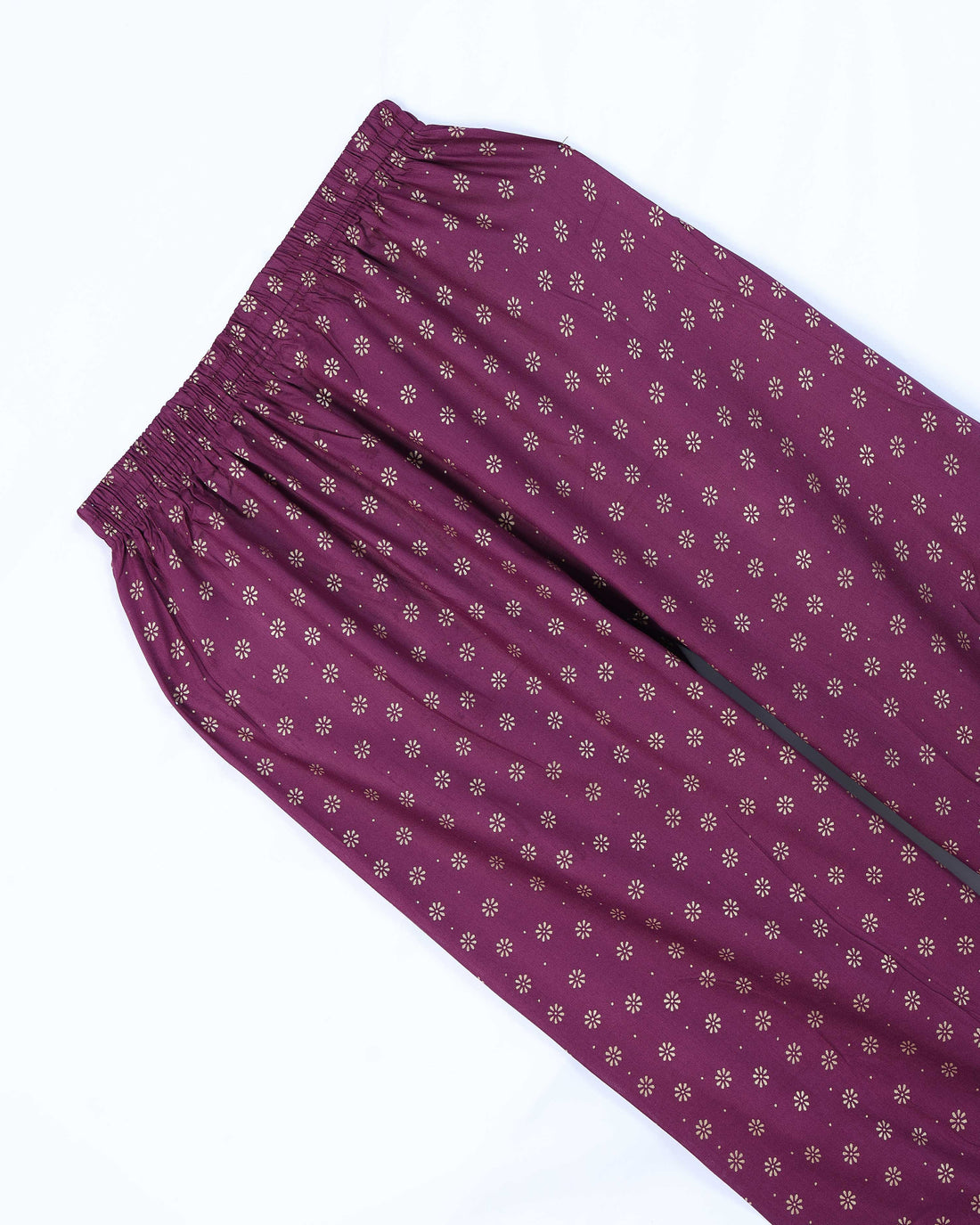 Purple Printed Womens Palazzo