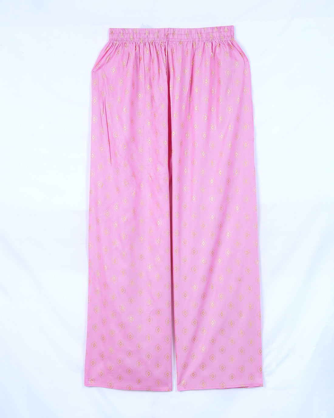 Ethnic Print Relaxed Fit Palazzo Pant - Pink
