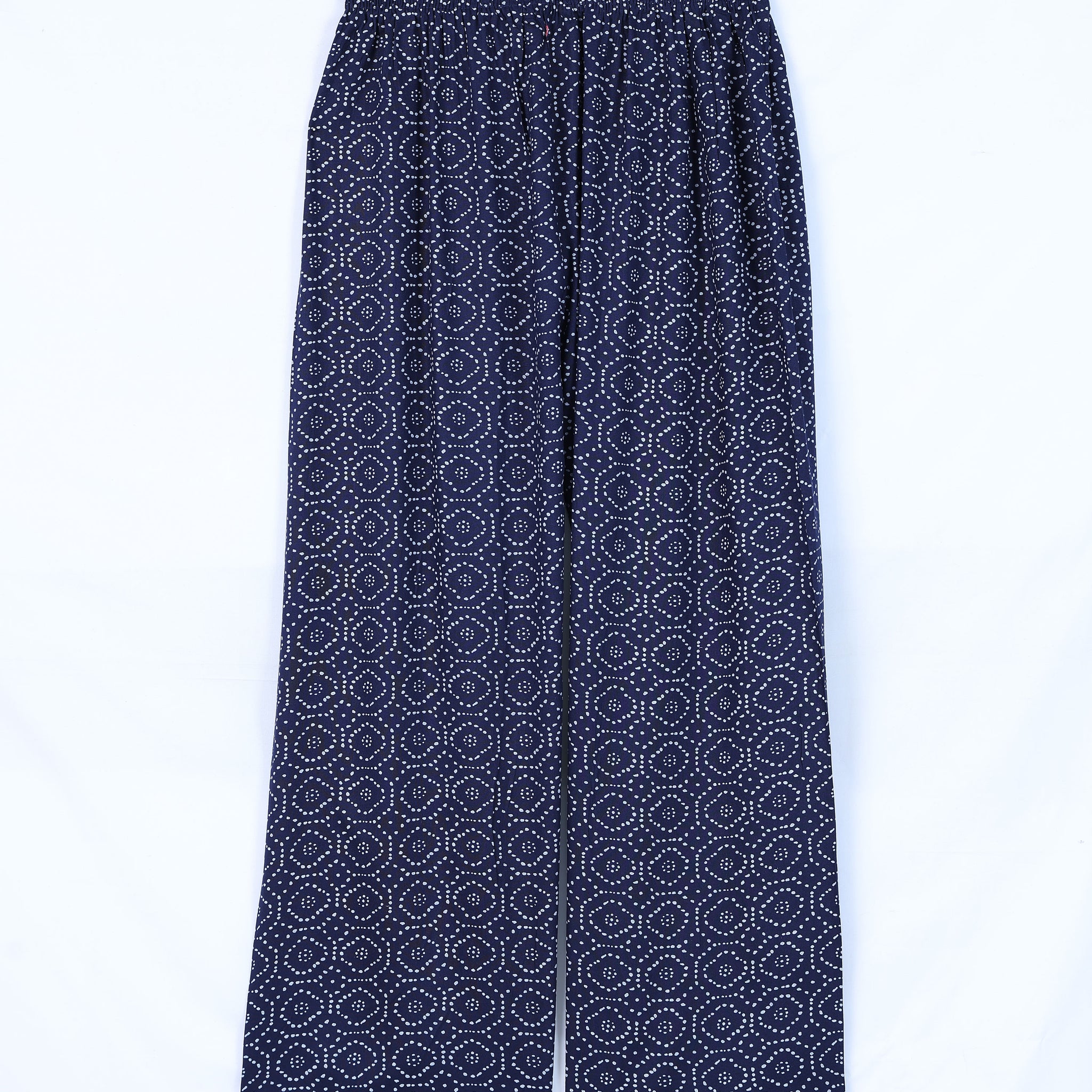Blue Printed Womens Palazzo