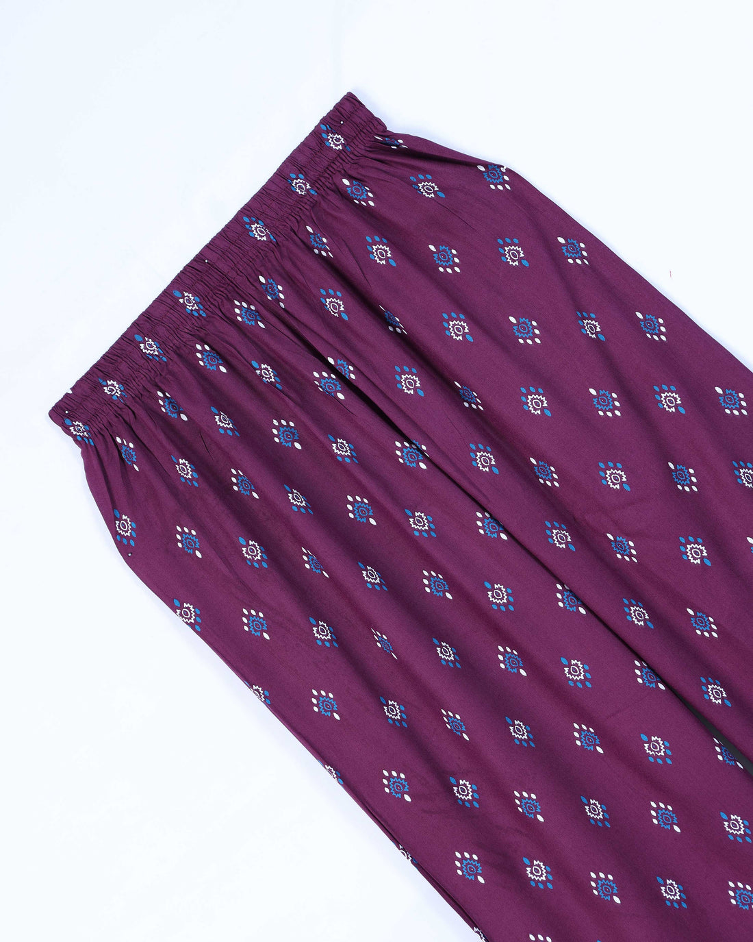 Purple Printed Womens Palazzo