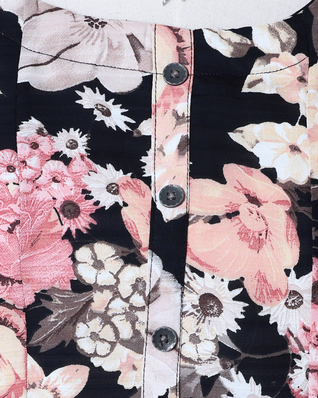 Designer Black Floral Printed Women's Kurti