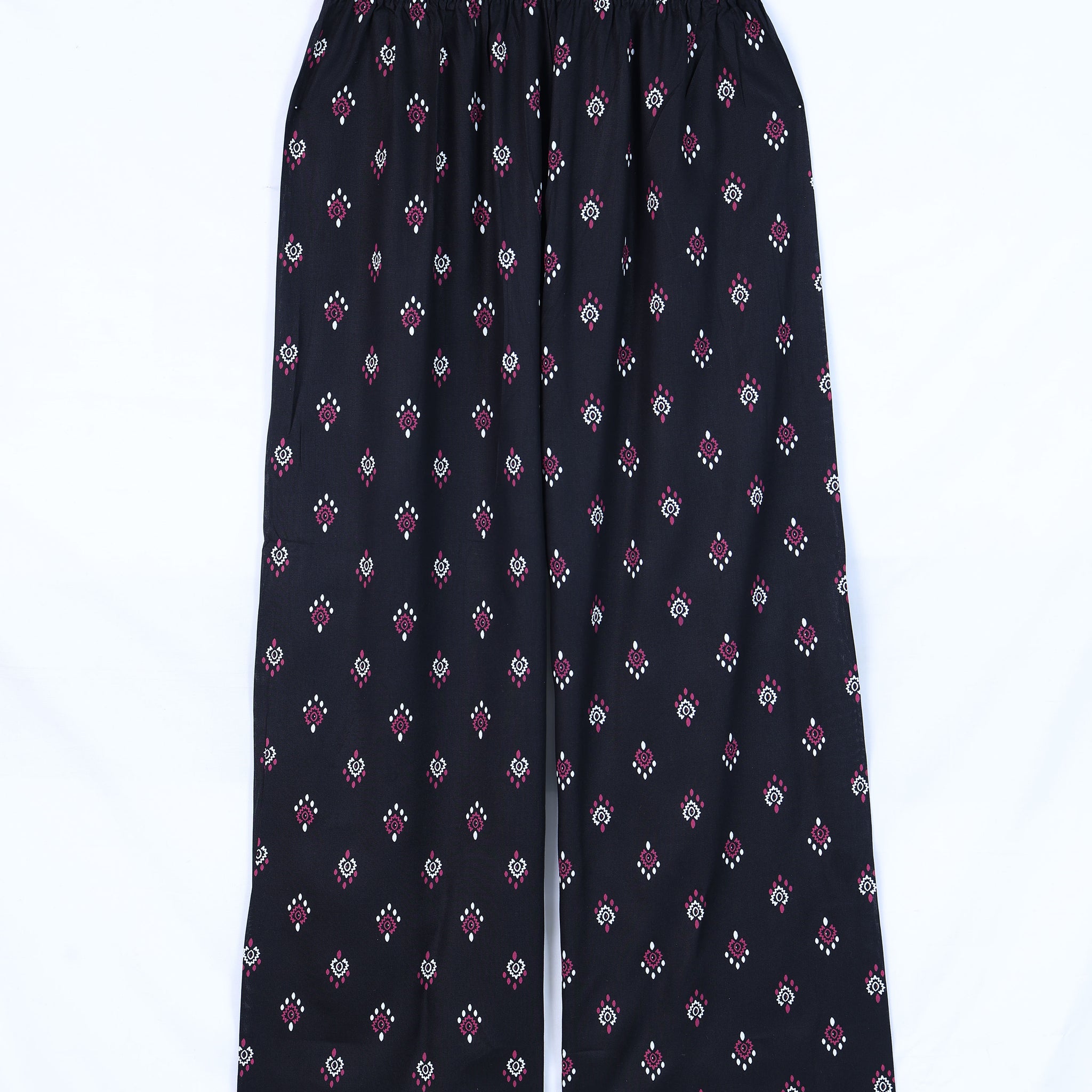 Black Printed Womens Palazzo