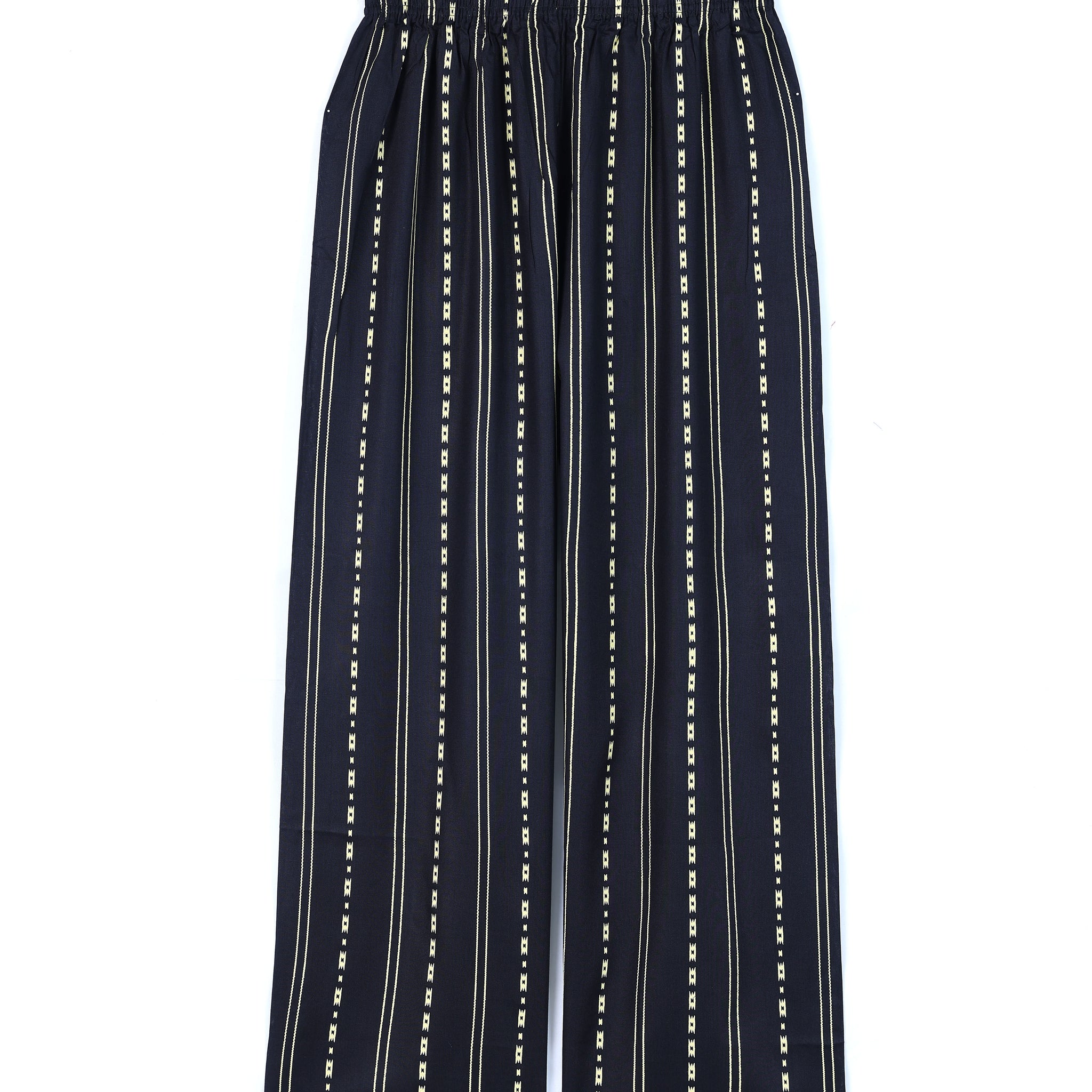Black Striped Womens Palazzo