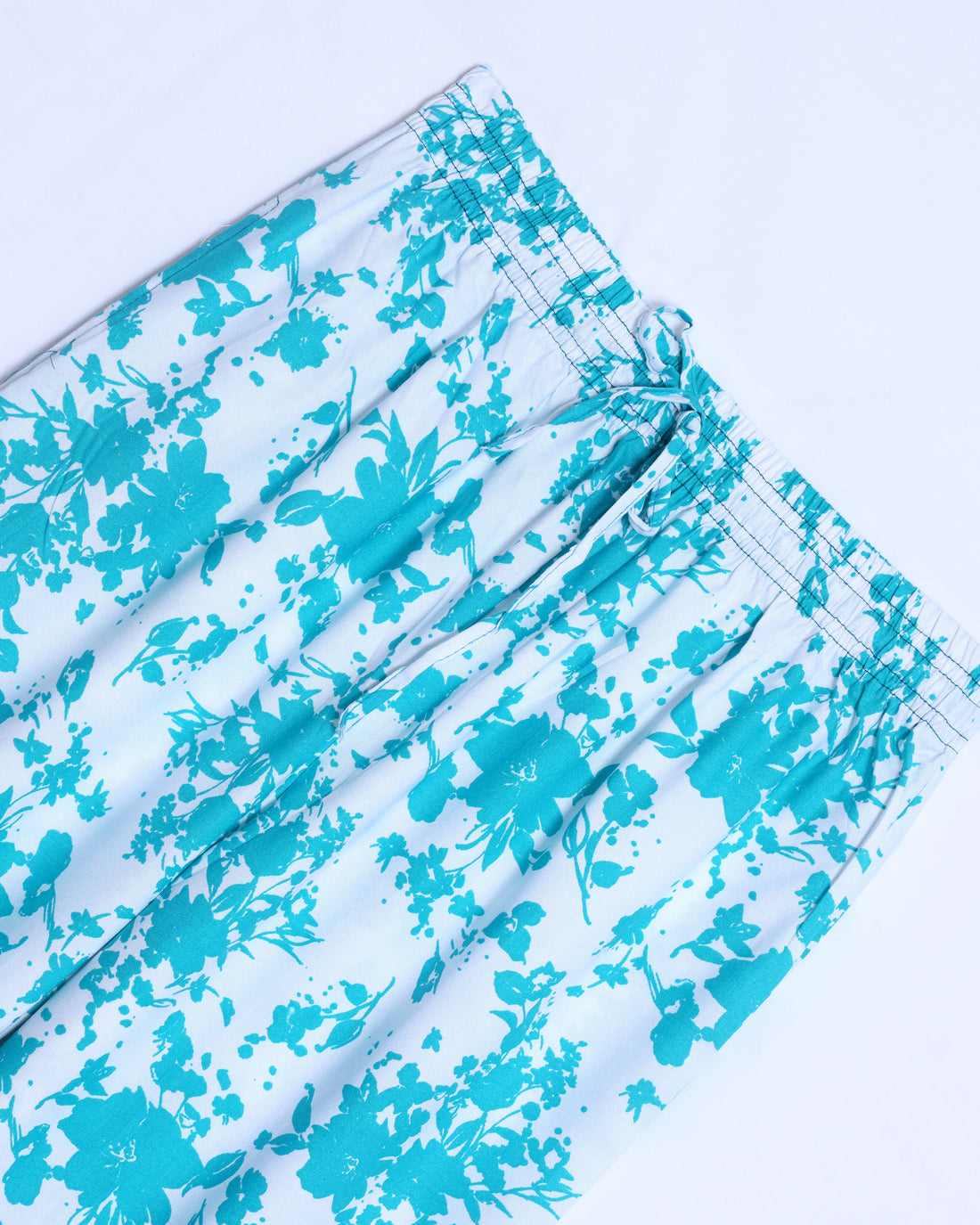 Blue Printed Womens Palazzo