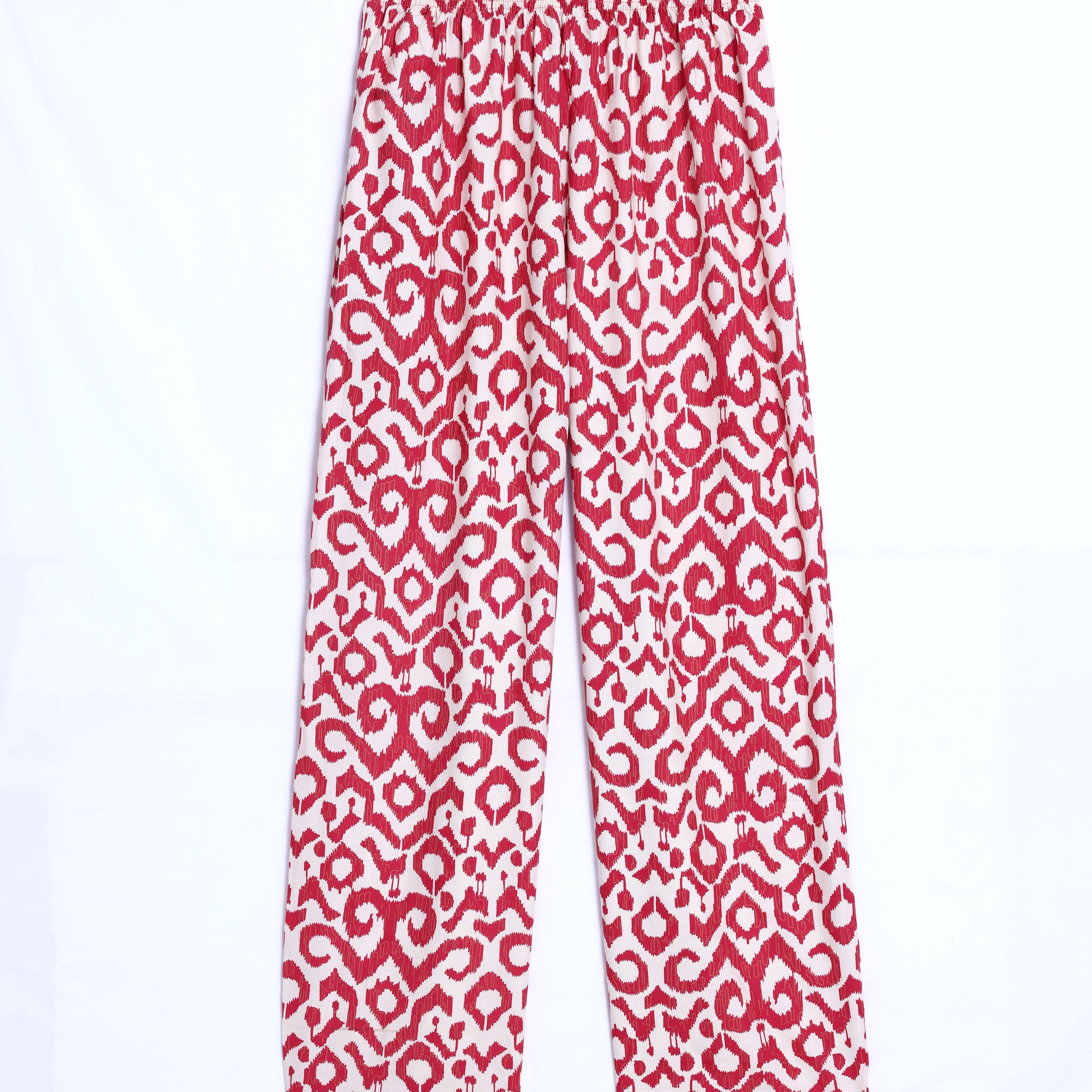 Red Printed Womens Palazzo