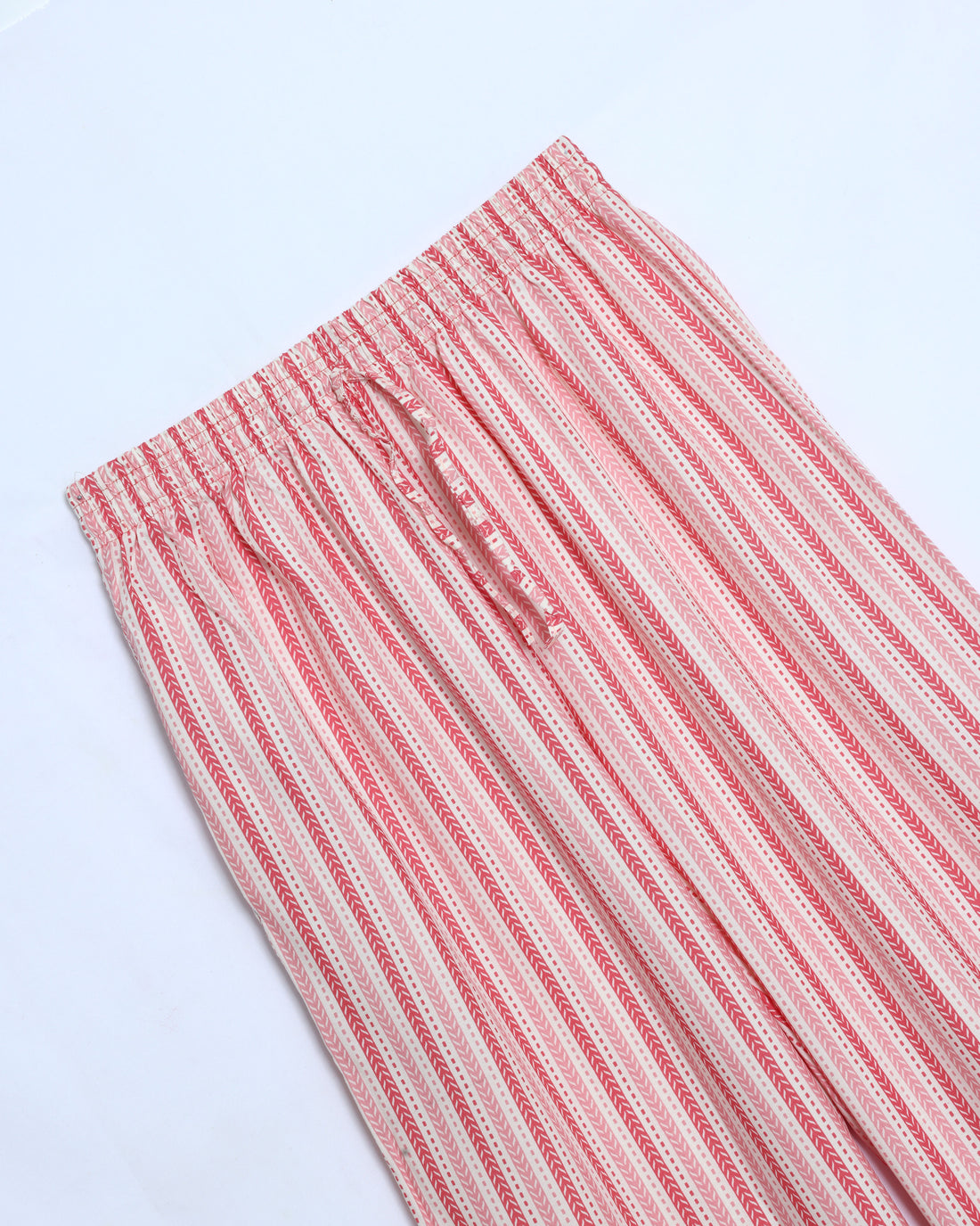 Peach Striped Womens Palazzo