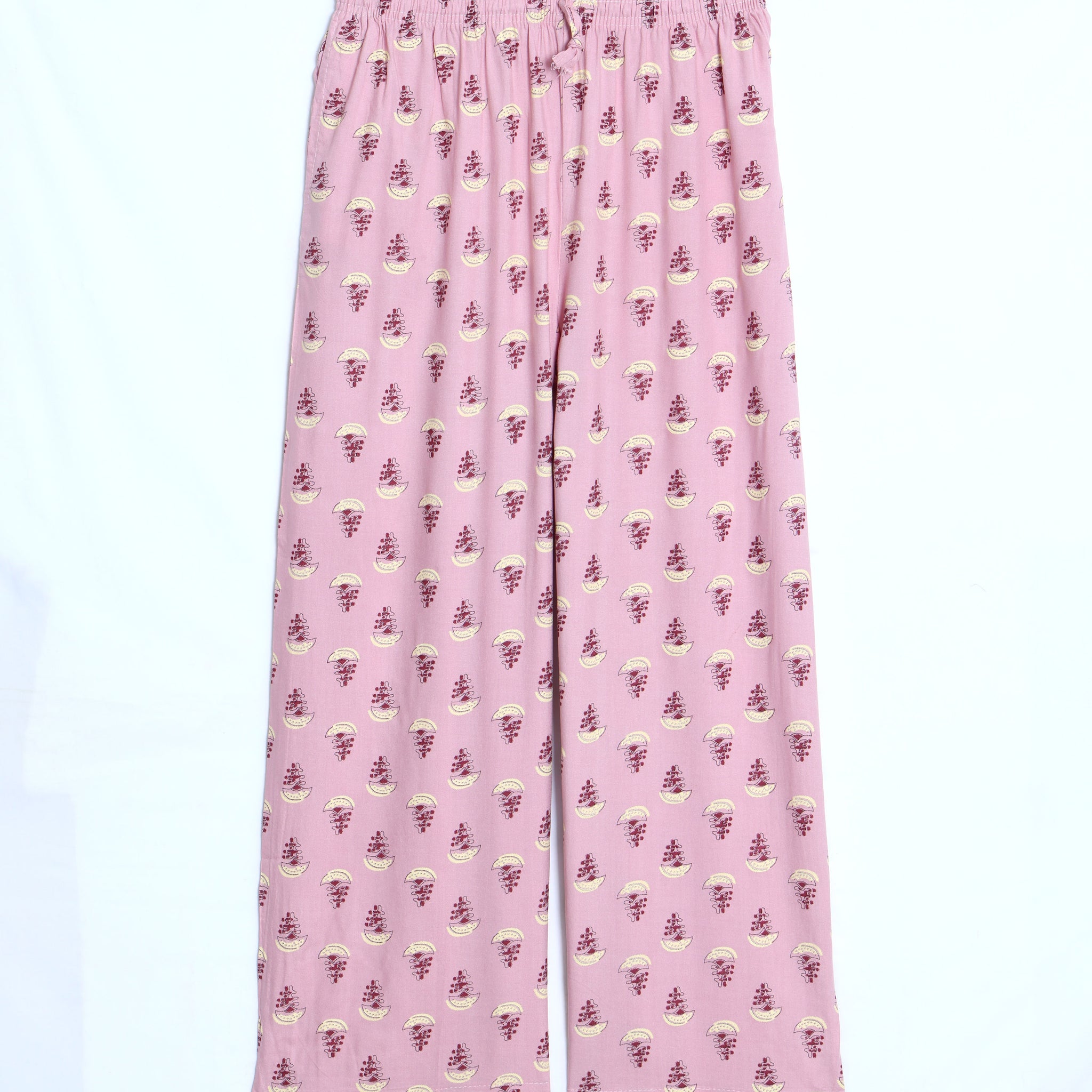 Pink Printed Womens Palazzo