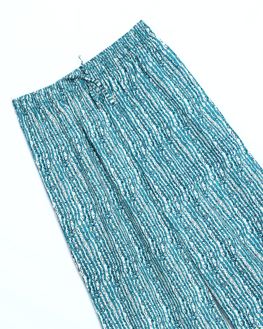 Green Striped Womens Palazzo