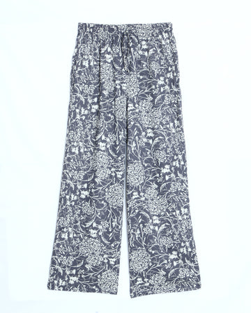 Dark Grey Printed Womens Palazzo