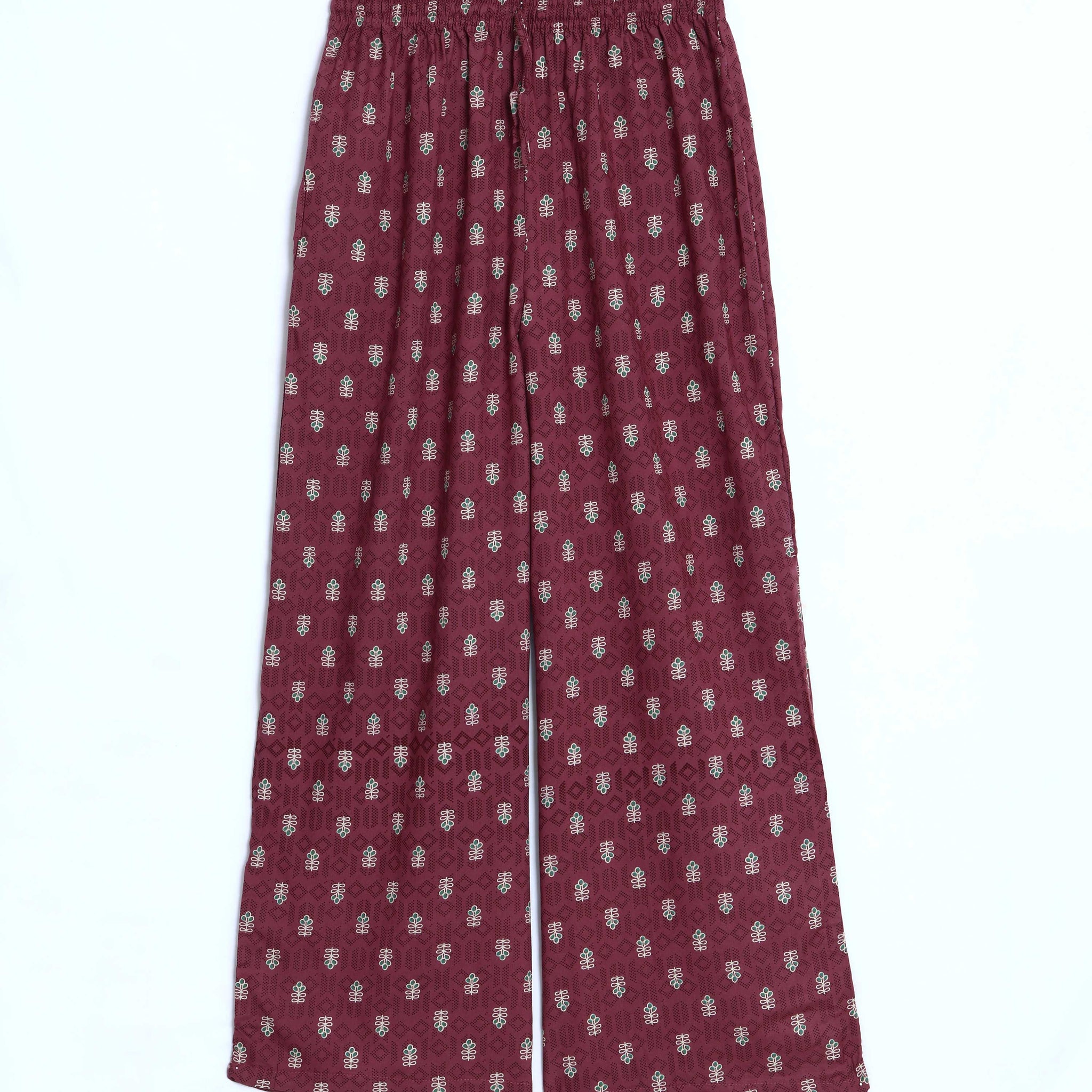 Maroon Colour Womens Palazzo