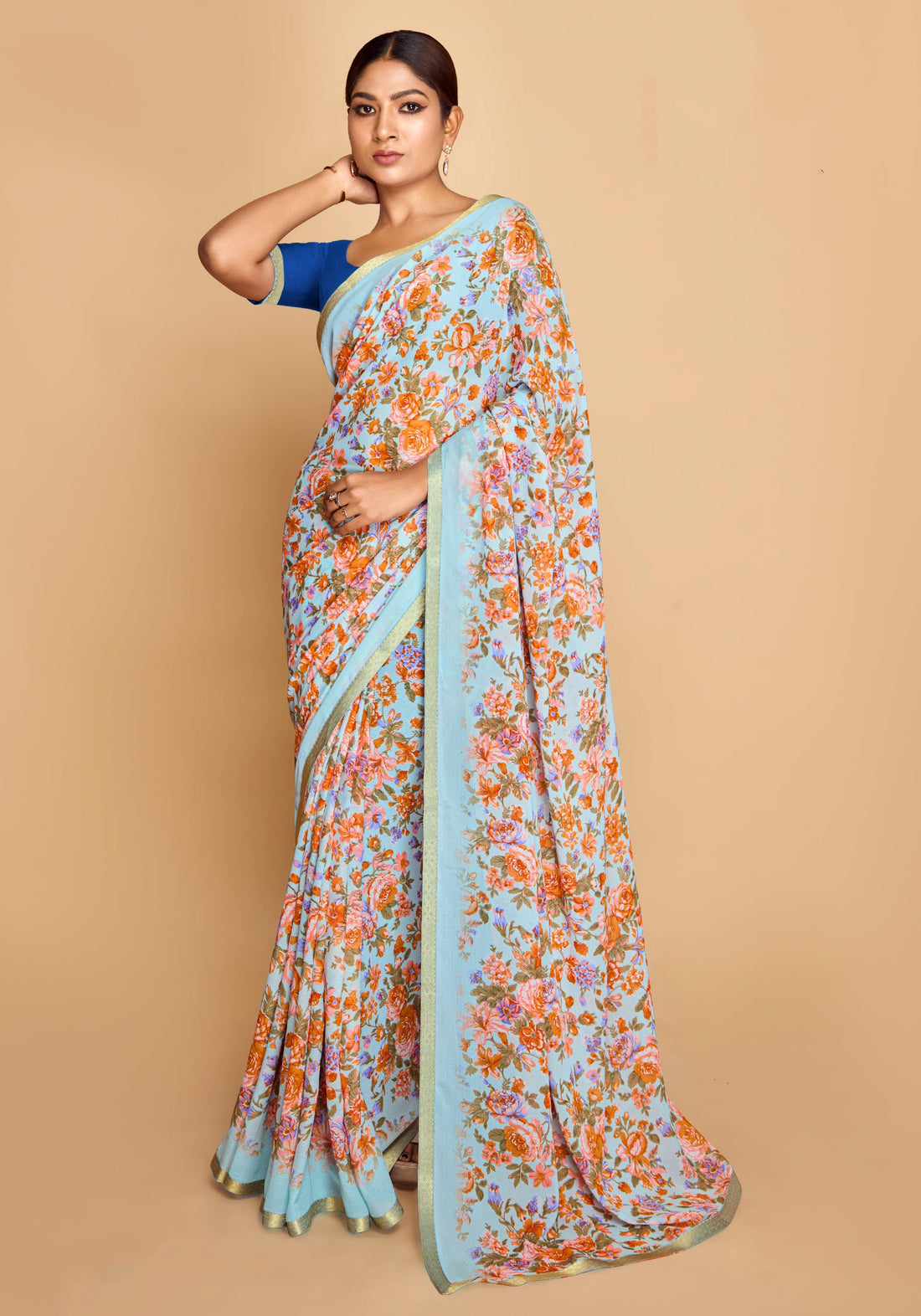 Pack Of Any 2 - Chiffon Sarees Combo