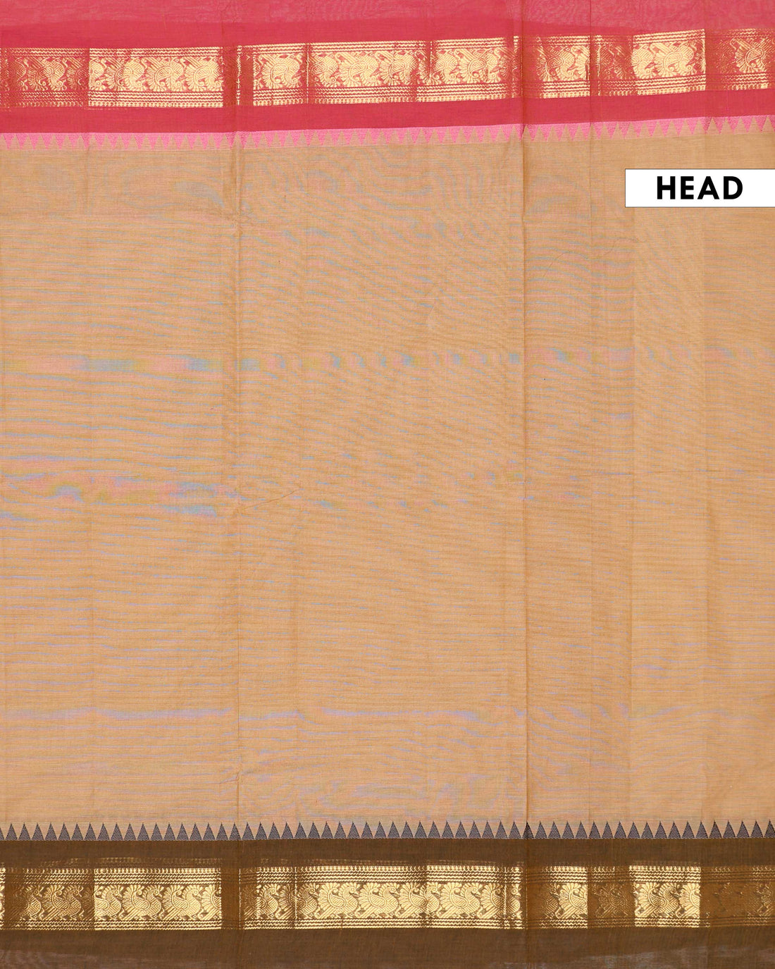 Elegant Handloom Chettinad Cotton Saree with Woven Temple Border and Intricate Peacock Motif Pallu - Brown