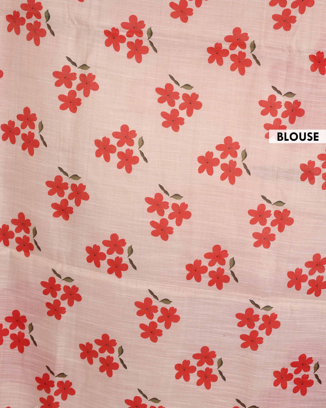 Elegant Linen Tissue Saree with Floral Printed Motifs and Minimal Zari Border - Cream