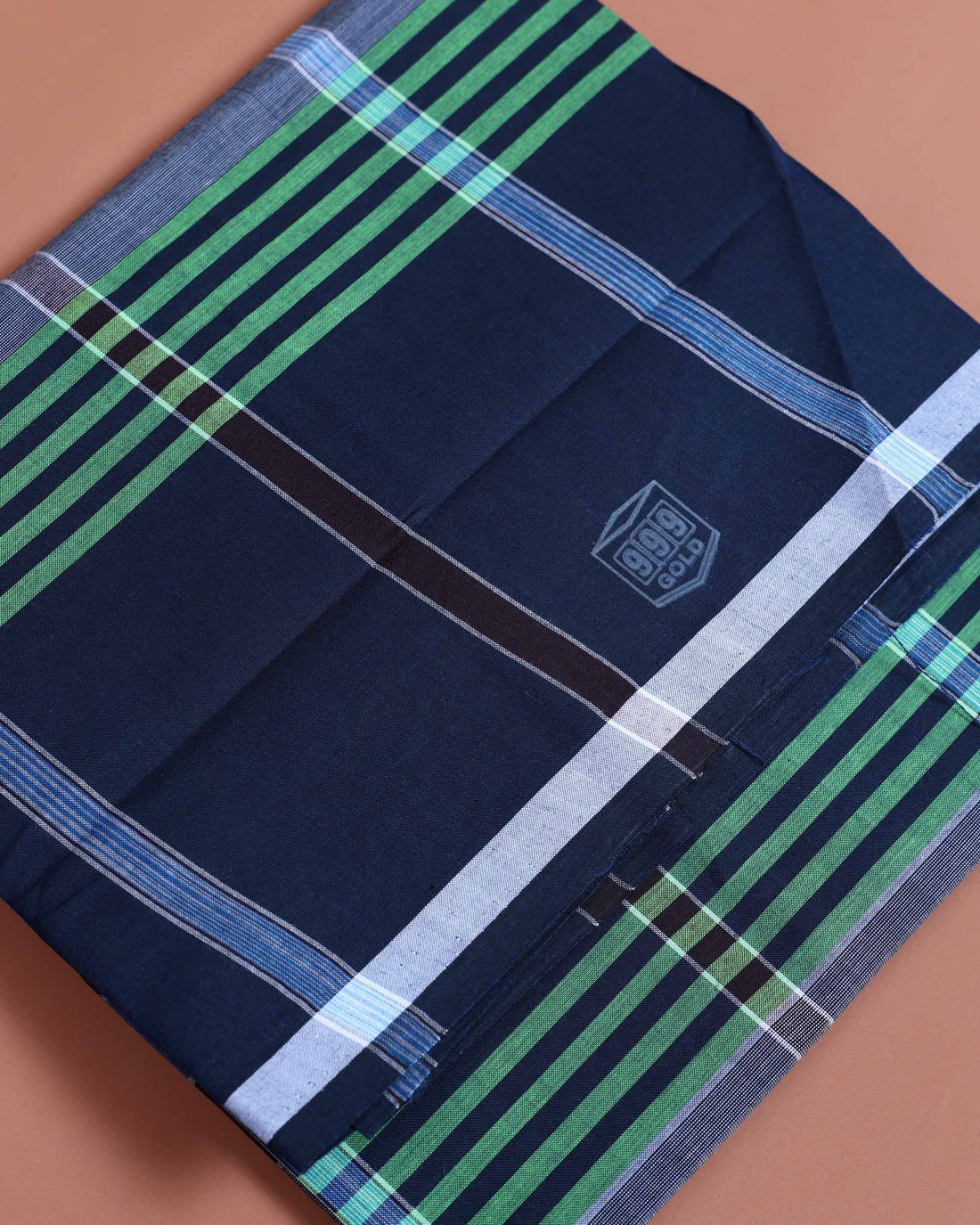 999 Brand Men’s Premium Cotton Checked Stitched Lungi 2.10 Meter Length - Multi