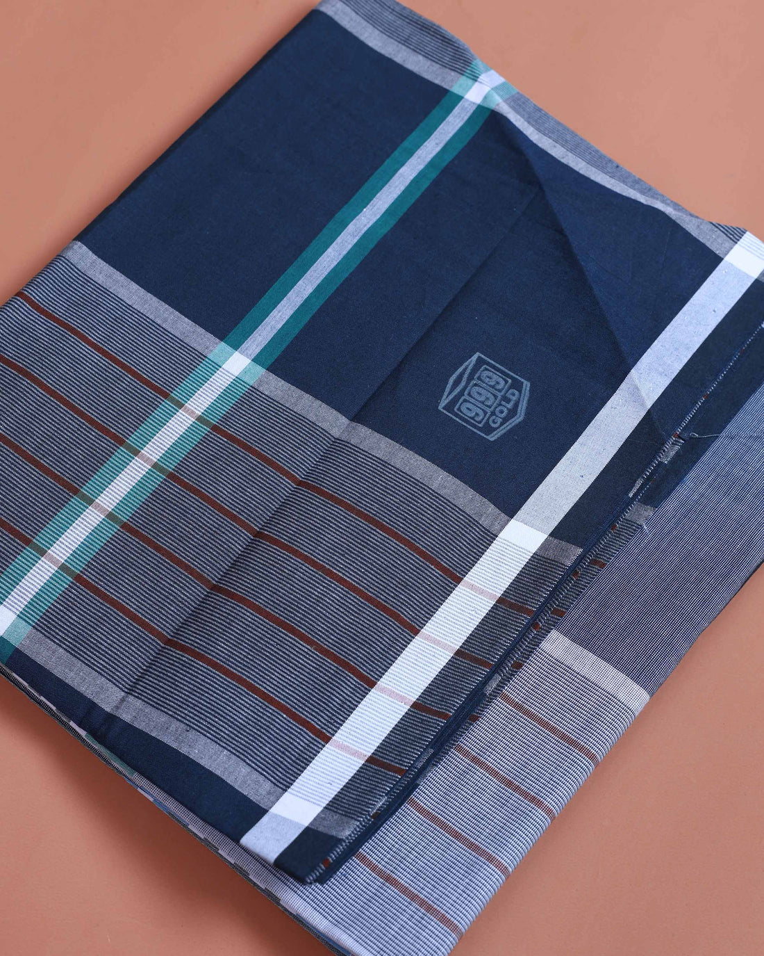 999 Brand Men’s Premium Cotton Striped Stitched Lungi 2.10 Meter Length - Multi