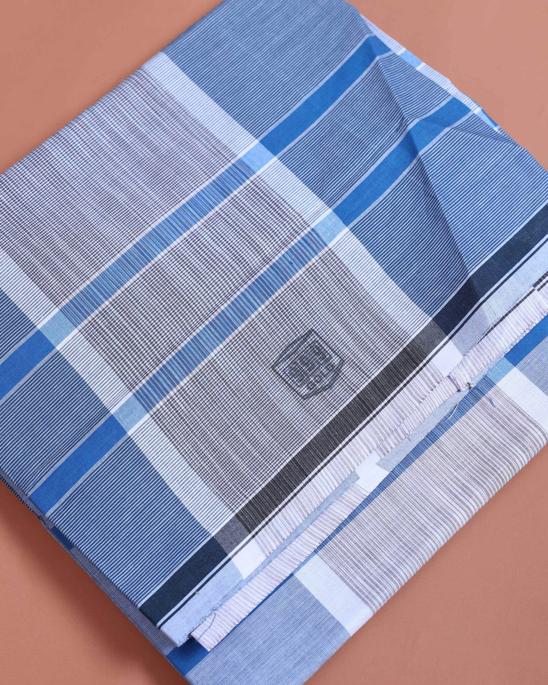999 Brand Men’s Premium Cotton Striped Stitched Lungi 2.10 Meter Length - Multi
