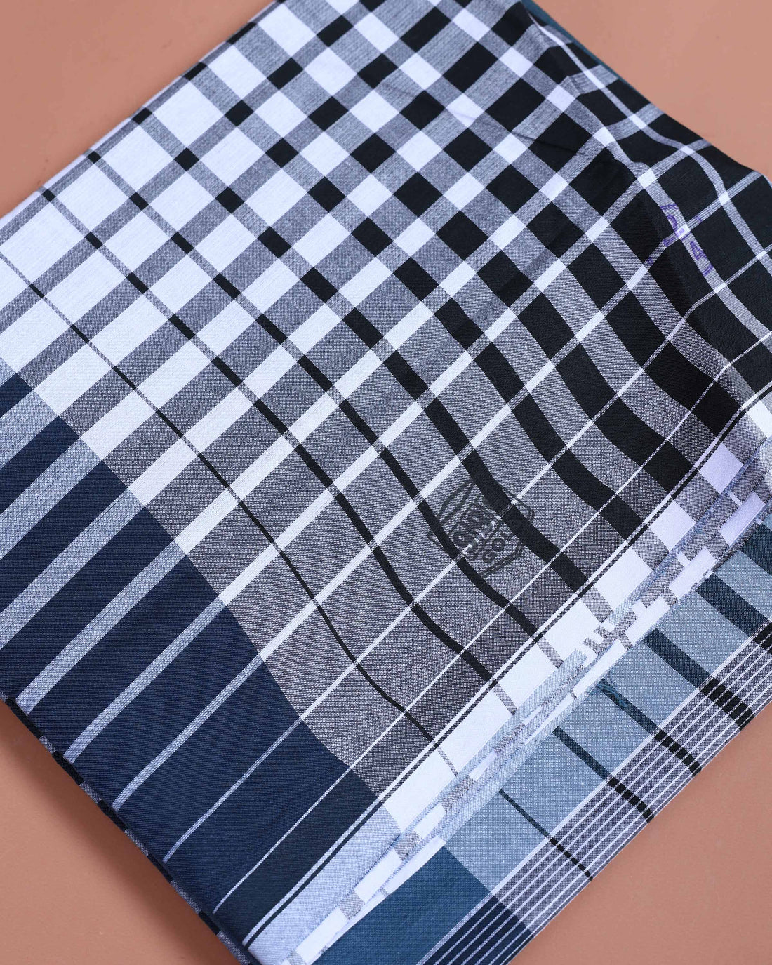 999 Brand Men’s Premium Cotton Striped Stitched Lungi 2.10 Meter Length - Multi