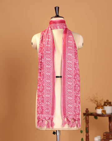 Traditional Floral Inspired Women's Stole - Pink