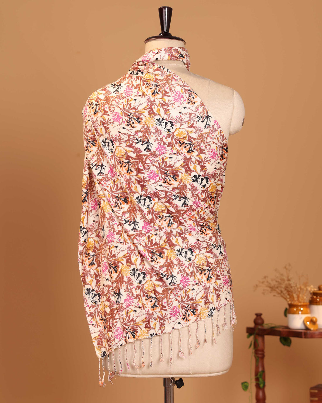 Elegant Women’s Floral Printed Lightweight Stole - Multi