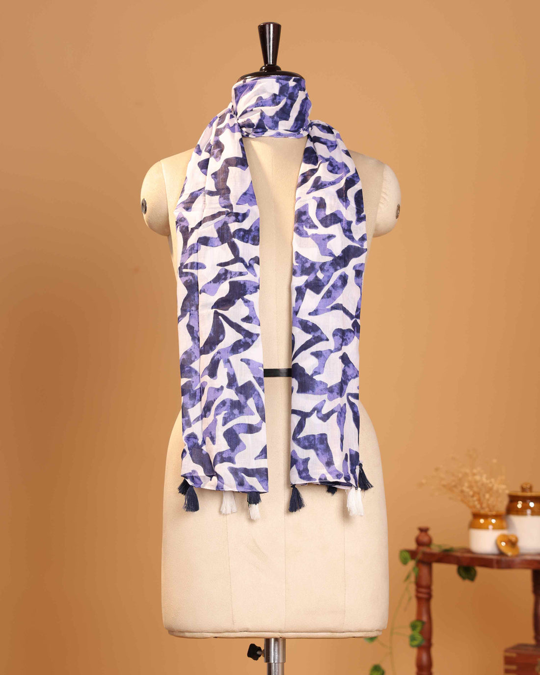 Elegant Women’s Printed Dupatta with Abstract All Over Pattern and Tassel Finish - Multi
