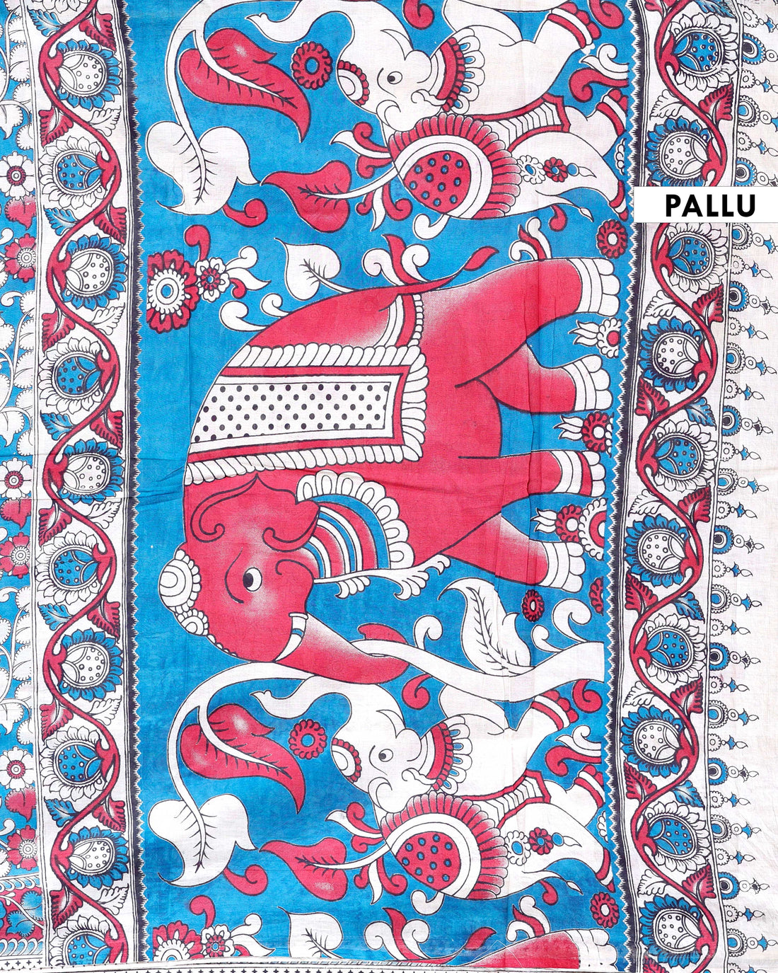 Traditional_Kalamkari_Cotton_Saree_with_Intricate_Floral_Leafy_Motifs_-_Blue