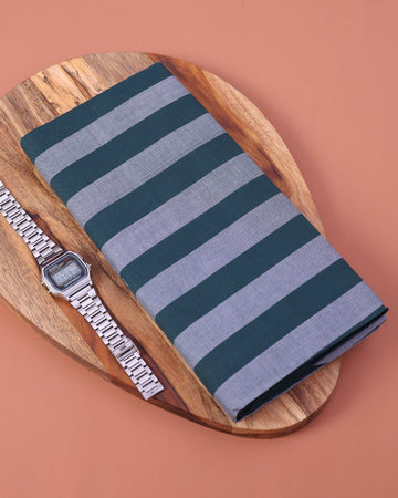 Men’s Sangu Brand Premium Cotton Lungi 2.10 Meter Length with Striped Pattern - Multi