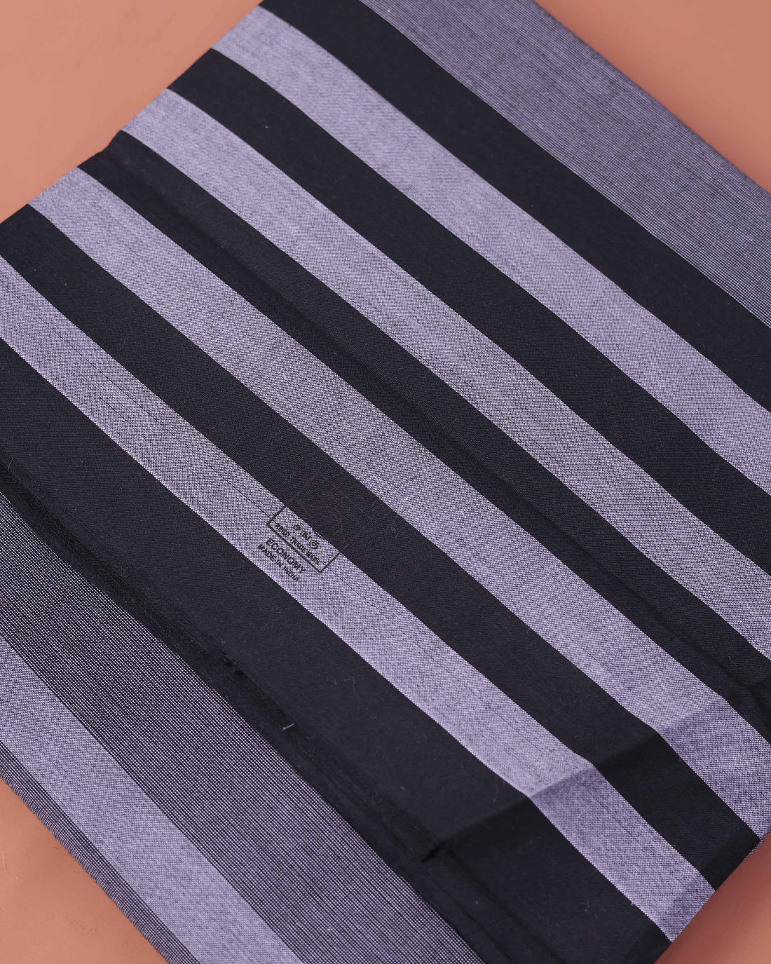 Men’s Sangu Brand Premium Cotton Lungi 2.10 Meter Length with Striped Pattern - Grey