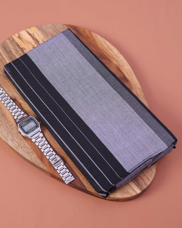 Men’s Sangu Brand Premium Cotton Lungi 2.10 Meter Length with Striped Pattern - Multi