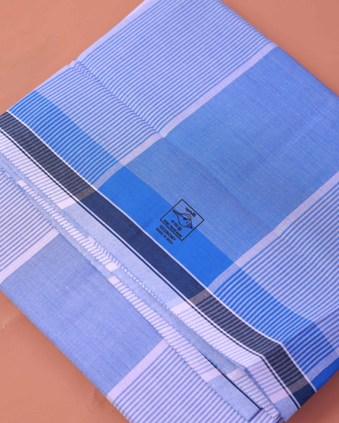 Men’s Sangu Brand Premium Cotton Lungi 2.10 Meter Length with Checked Pattern - Multi