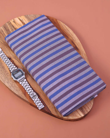 Men’s Sangu Brand Premium Cotton Lungi 2.10 Meter Length with Striped Pattern - Multi