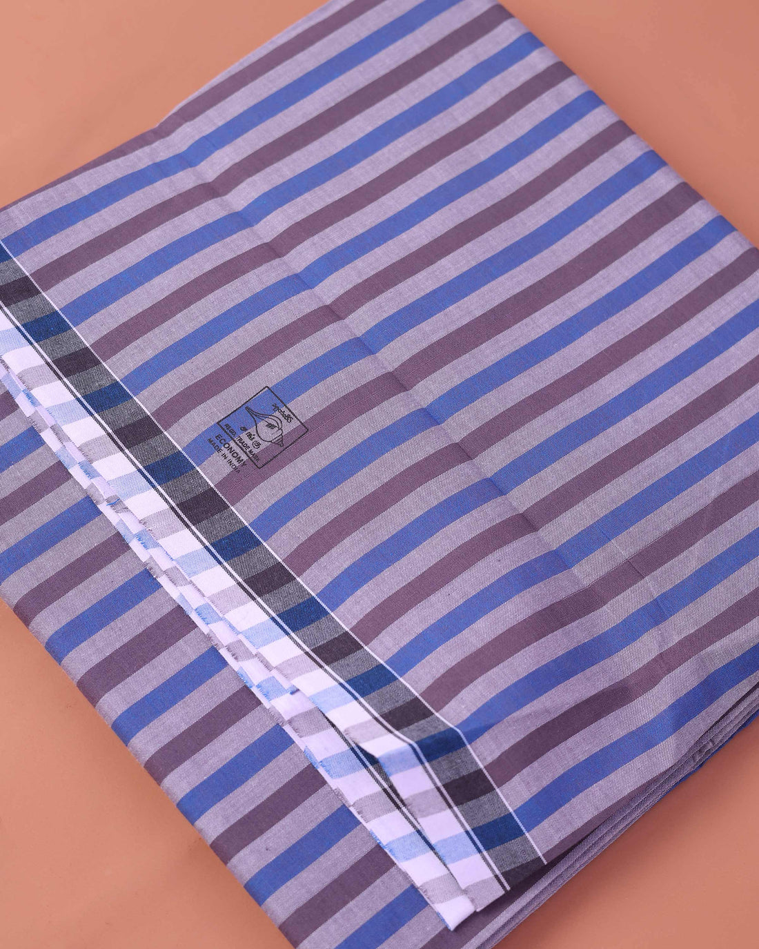 Men’s Sangu Brand Premium Cotton Lungi 2.10 Meter Length with Striped Pattern - Multi