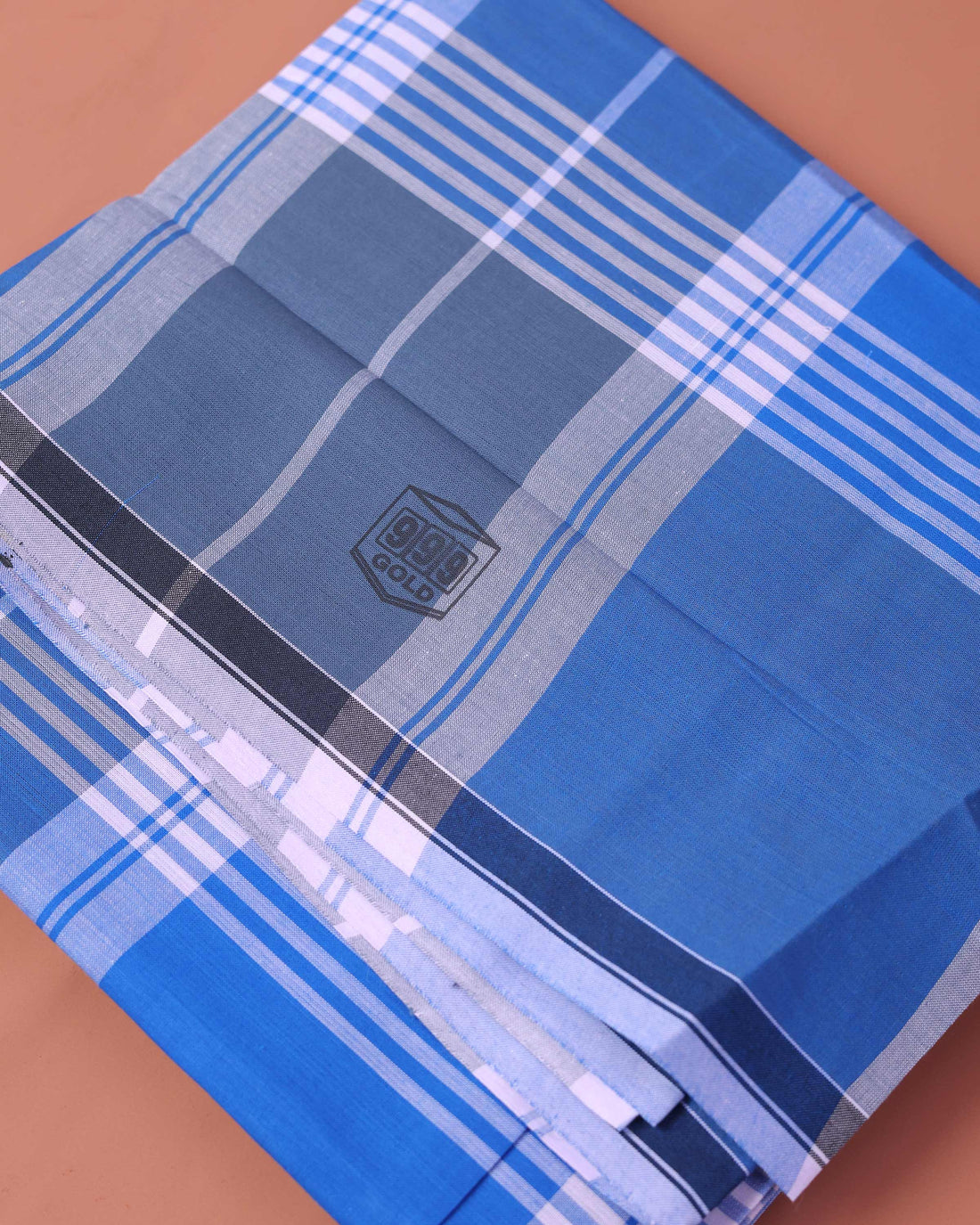 Men’s 999 Brand Premium Cotton Lungi 2.10 Meter Length with Checked Pattern - Multi