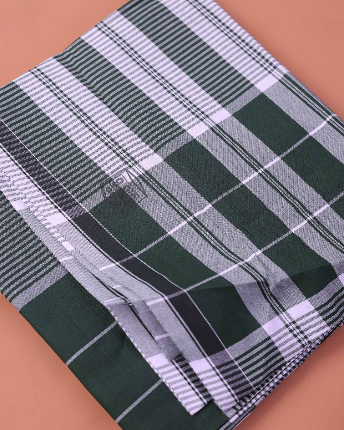 Men’s 999 Brand Premium Cotton Lungi 2.10 Meter Length with Checked Pattern - Multi