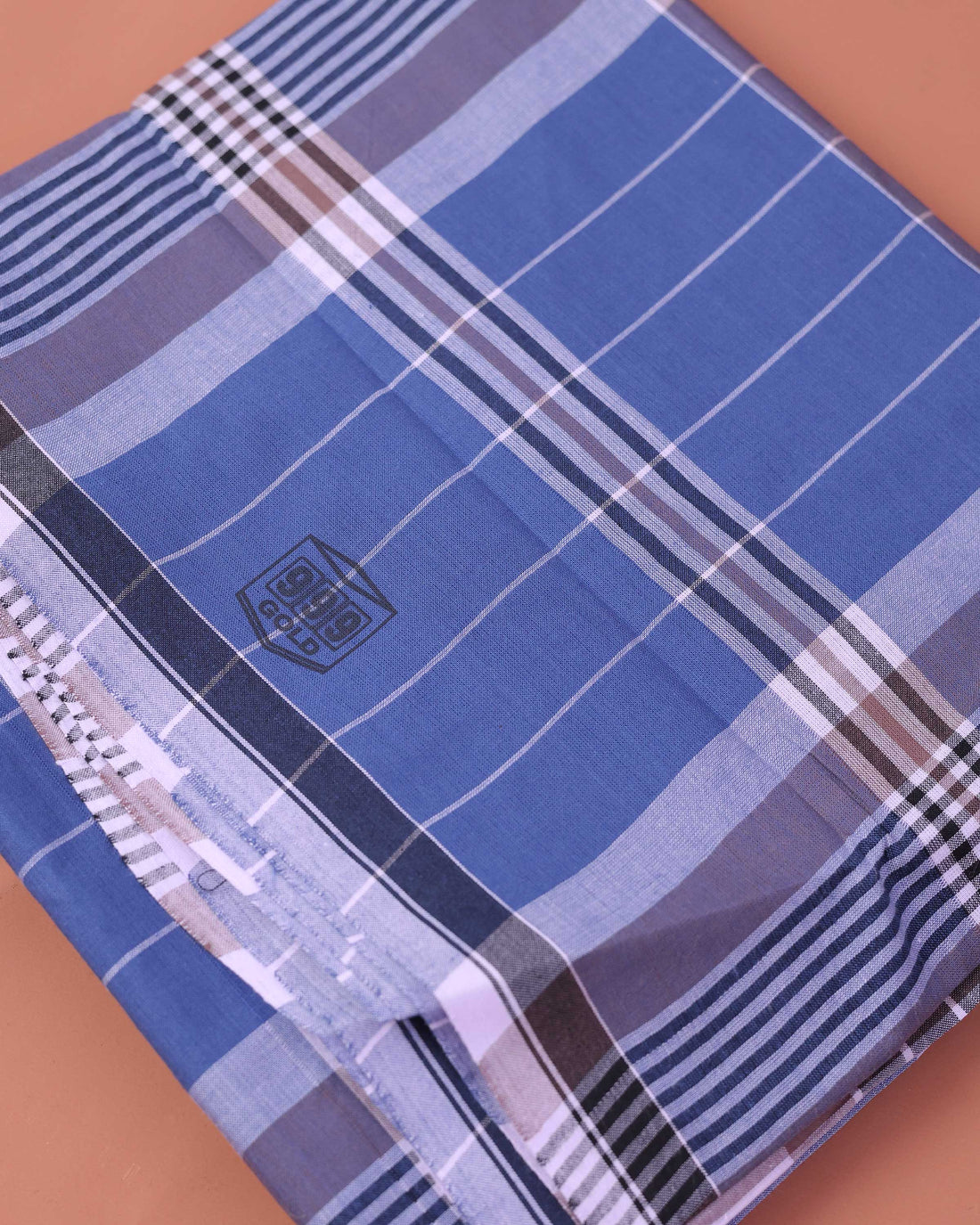 Men’s 999 Brand Premium Cotton Lungi 2.10 Meter Length with Striped Pattern - Multi
