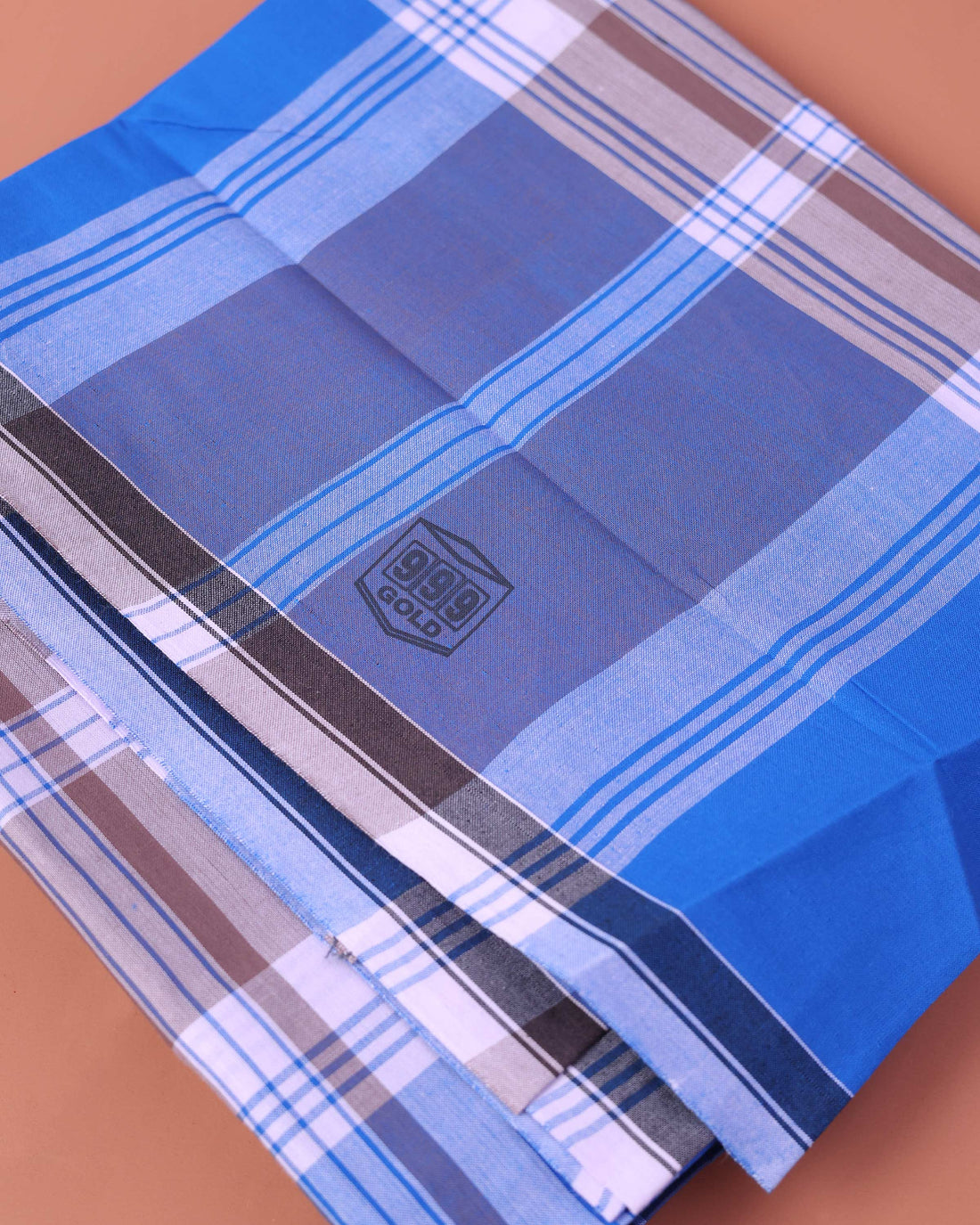 Men’s 999 Brand Premium Cotton Lungi 2.10 Meter Length with Checked Pattern - Multi