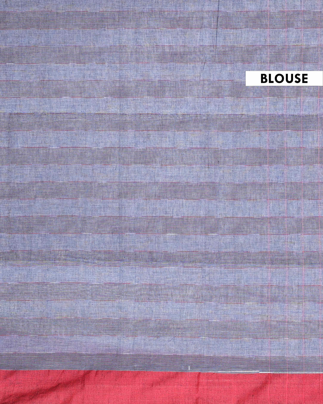 Traditional Ikkat Handloom Cotton Saree with Woven Pattern and Contrast Border - Dark Grey