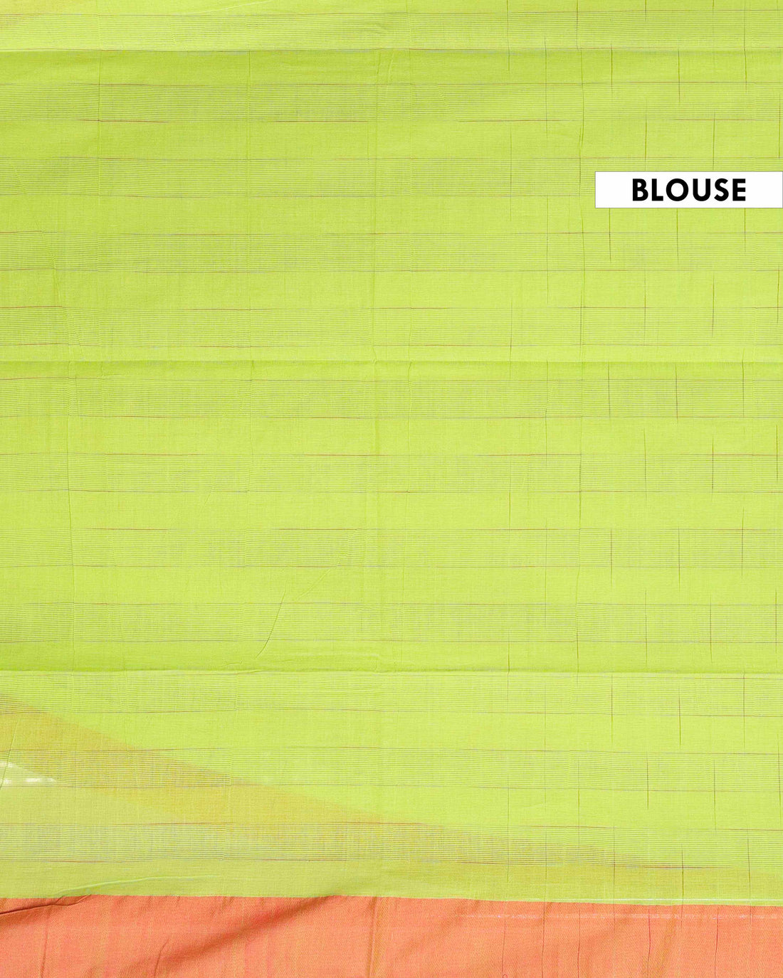 Handloom Ikkat Cotton Saree with Contrast Border and Striped Pallu - Green