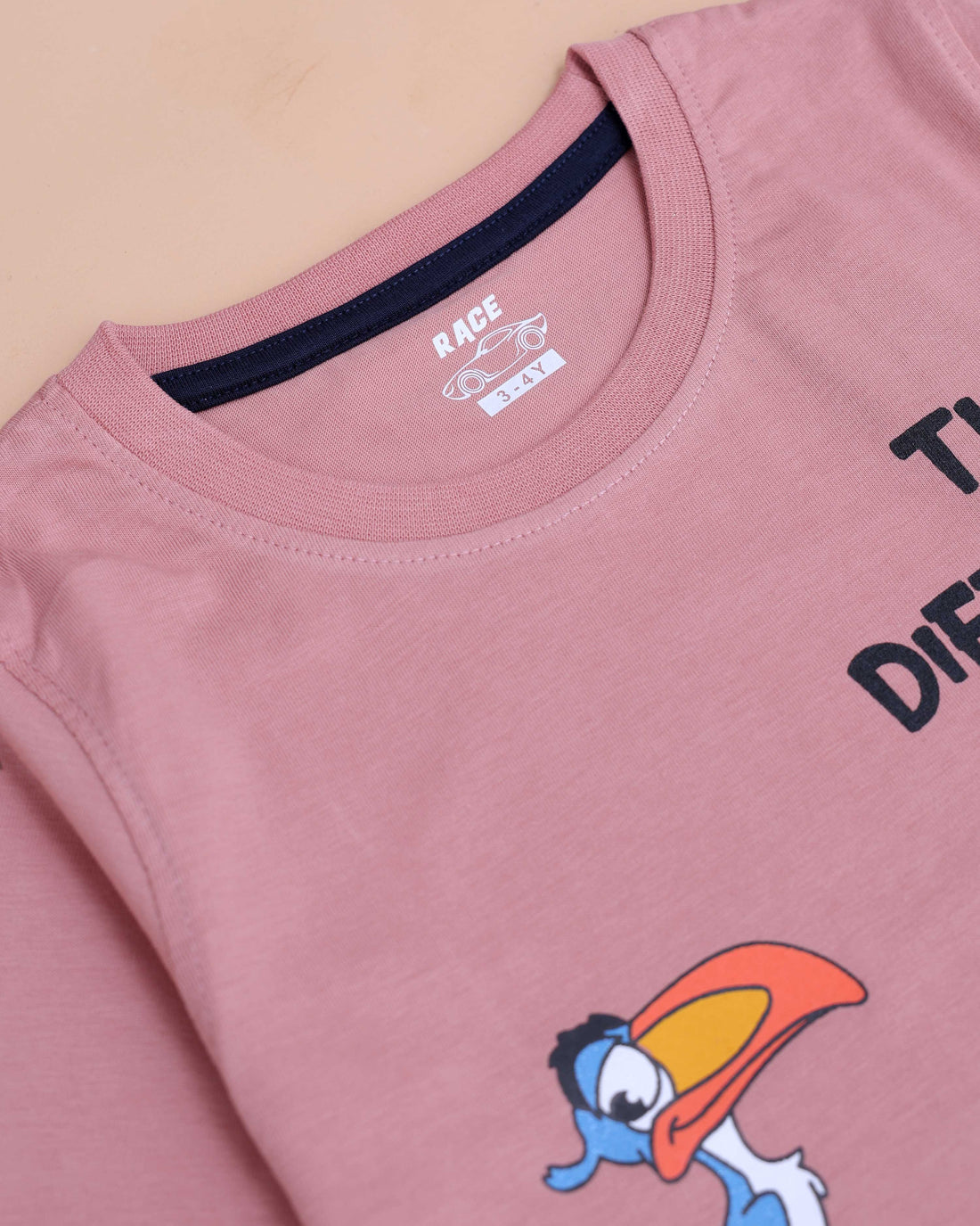 Boys' Casual Printed T-shirt and Shorts Set - Pink & Navy Blue