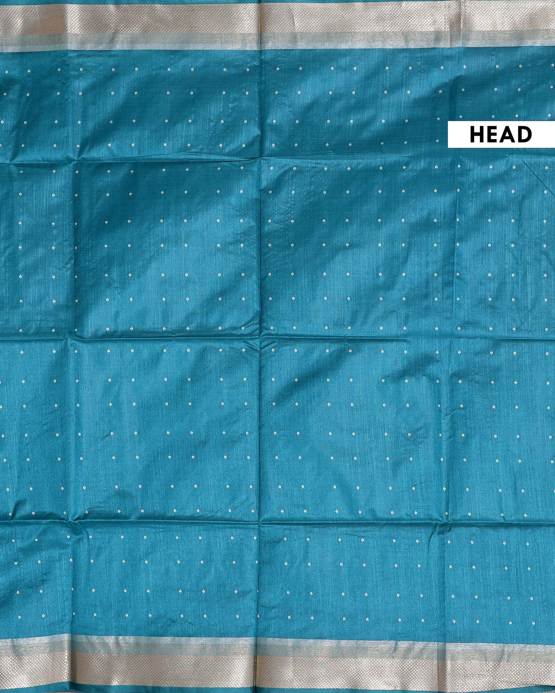 Elegant Semi Silk Saree with All-Over Zari Buttas and Woven Pallu - Teal