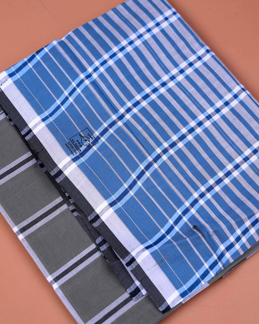 Sangu Brand Men's Premium Cotton Striped 2.10 Meter Stitched Lungi - Multi