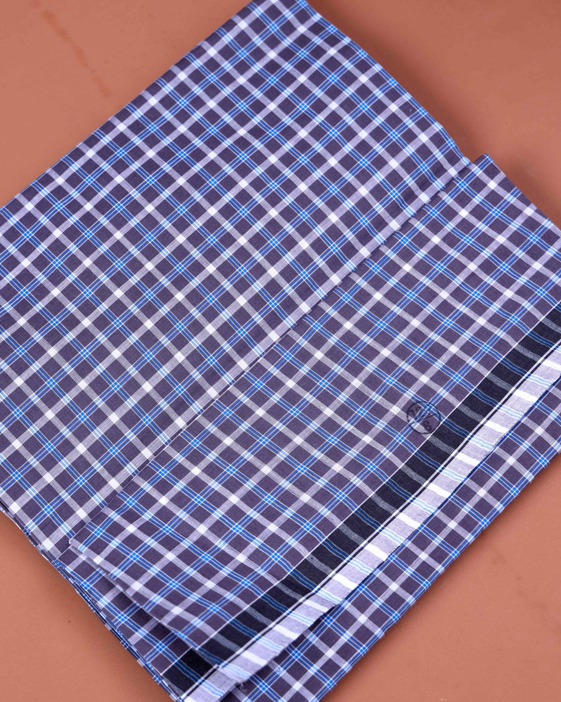 Sangu Brand Men's Premium Cotton Checked 2.10 Meter Stitched Lungi - Multi